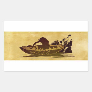 Pegatina Rectangular GOLLUM™ in a Raft