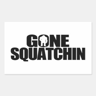 Pegatina Rectangular Gone Squatchin
