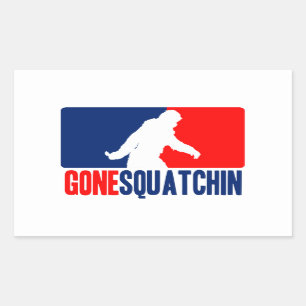 Pegatina Rectangular Gone Squatchin League Style
