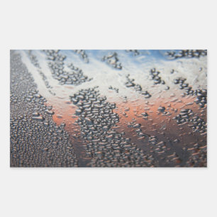 Pegatina Rectangular Gotas de agua condensadas