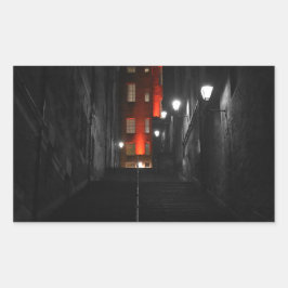 Pegatina Rectangular Gothic Staircase