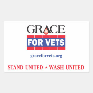 Pegatina Rectangular Grace For Vets