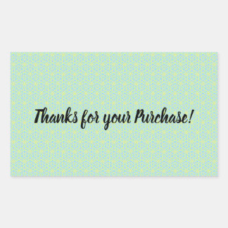 Pegatina Rectangular ¡Gracias por tu compra! Pegatinas