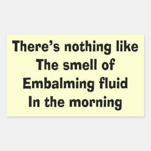 Pegatina Rectangular Graciosos regalos de director funerario