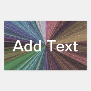 Pegatina Rectangular Gradiente circular Arcoiris terrestre