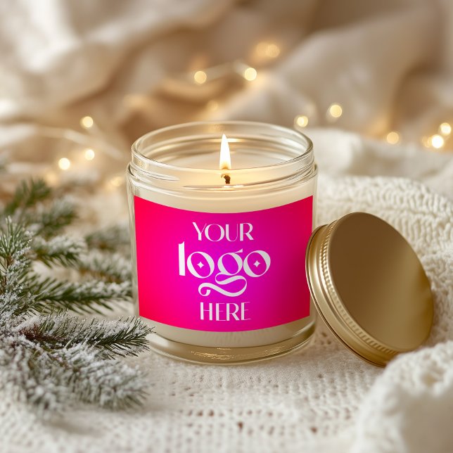 Pegatina Rectangular Gradiente de Rojo a Magenta (Red to Magenta Gradient Rectangular Sticker)