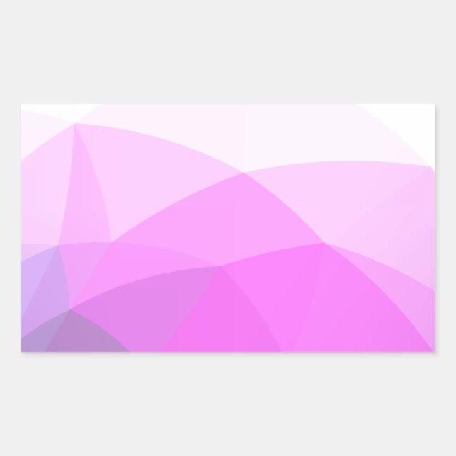 Pegatina Rectangular Gradiente geométrico moderno simple (Anverso)
