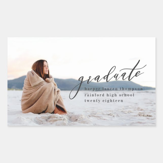 PEGATINA RECTANGULAR GRADUACIÓN MÍNIMA (Anverso)