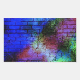 Pegatina Rectangular Graffiti mural