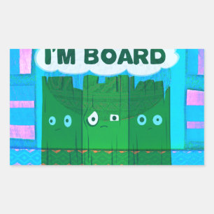 Pegatina Rectangular Gráfica Inspiradora divertida: Soy Arte de Texto A