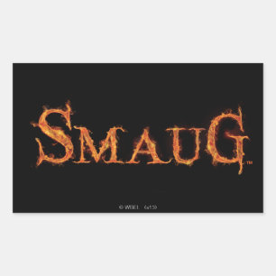 Pegatina Rectangular Gráfico de nombres SMAUG™