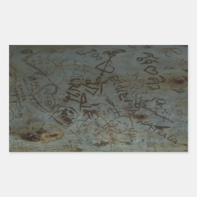 Pegatina Rectangular Grafiti de árbol tailandés (Anverso)
