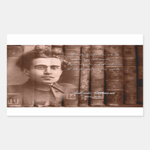 Pegatina Rectangular Gramsci - Nada será definitivo