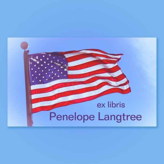 Pegatina Rectangular Gran biblioteca de bandera antigua (Subido por el creador)