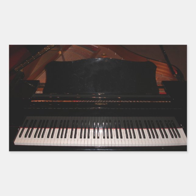 Pegatina Rectangular Gran Piano (Anverso)