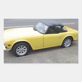 Pegatina Rectangular Gran Triunfo TR6 Sportscar