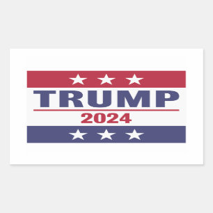Pegatina Rectangular Gran Trump 2024