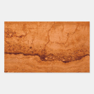 Pegatina Rectangular Granito de cañón de cobre, oro ámbar montañas Sedo