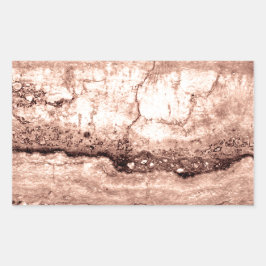 Pegatina Rectangular Granito naranja de sepia beige marrón moderno quem