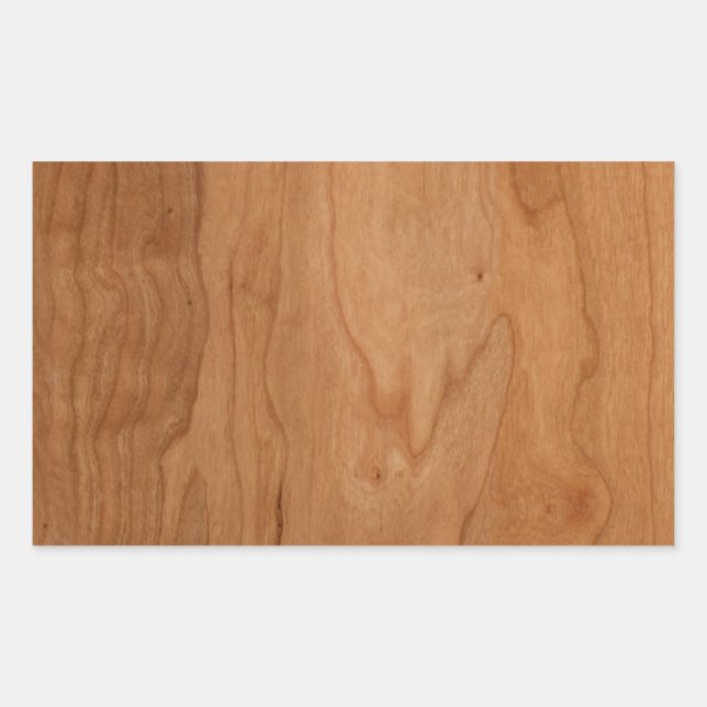 Pegatina Rectangular Grano De Madera Med-Lt (Anverso)