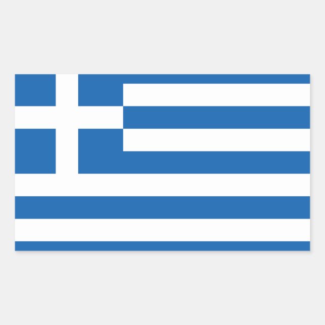 Pegatina Rectangular Grecia (Anverso)