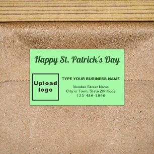Pegatina Rectangular Green Light Saint Patrick Business