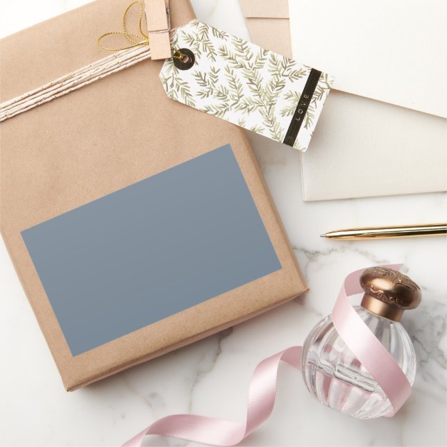 Pegatina Rectangular Gris pizarra (Regalar)