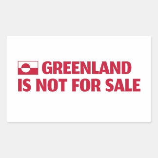 Pegatina Rectangular Groenlandia no está en venta!