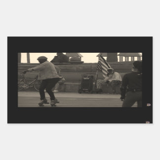 Pegatina Rectangular Groovy United Skates Summertime Photo