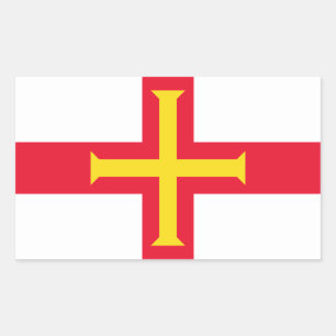 Pegatina Rectangular Guernsey Flag GG