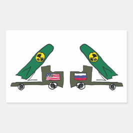 Pegatina Rectangular Guerra Fría