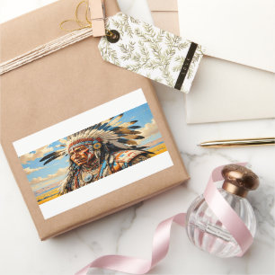 PEGATINA RECTANGULAR GUERREROS 10