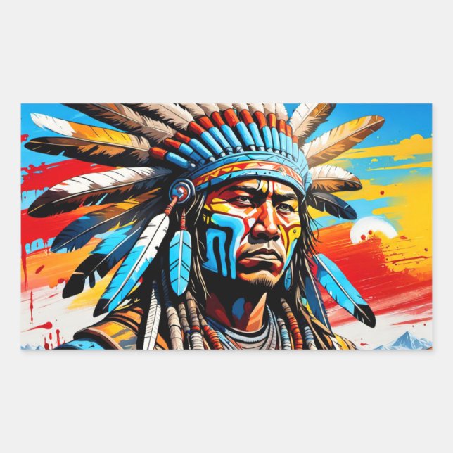 PEGATINA RECTANGULAR GUERREROS 8 (Anverso)