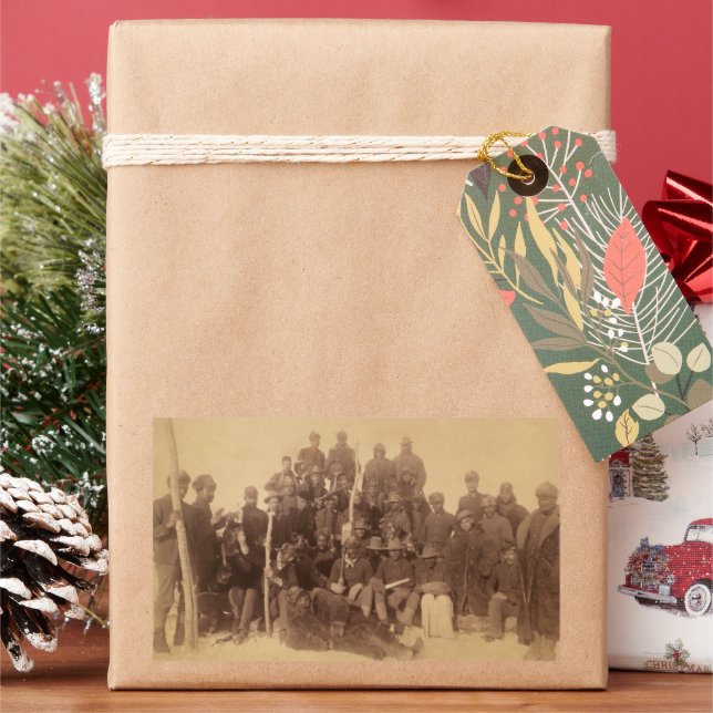 Pegatina Rectangular Guerreros de búfalo: la caballería norteamericana  (Vacaciones)