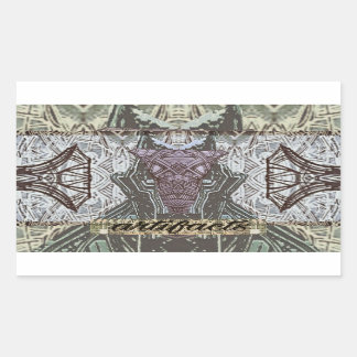 Pegatina Rectangular guía de objetos enmascarados