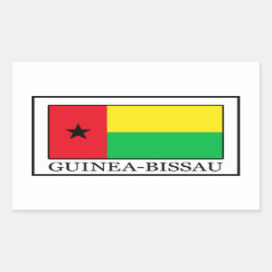Pegatina Rectangular Guinea-Bissau