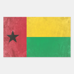 Pegatina Rectangular Guinea Bissau