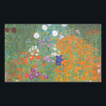Pegatina Rectangular Gustav Klimt Flor Jardín Naturaleza<br><div class="desc">Un bonito cuadro del jardín,  un cuadro clásico de Gustav Klimt,  llamado Cottage Garden,  o Bauergarten,  1907,  que se encuentra cerca de un jardín de flores,  un cuadro de flores de colores.</div>