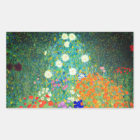 Gustav Klimt Flower Garden