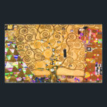 Pegatina Rectangular Gustav Klimt Tree of Life<br><div class="desc">Pegatinas con el mural de Gustav Klimt The Tree of Life, The Stoclet Frieze (1905-1911). Consta de tres mosaicos: The Expectation, Knight y The Embrace. Se representa a una hermosa mujer, un árbol dorado y dos amantes en un abrazo. Un regalo maravilloso para los amantes del arte Art Nouveau y...</div>