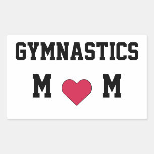 Pegatina Rectangular Gymnastics Mom