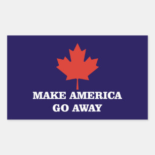 Pegatina Rectangular hacer que Estados Unidos desaparezca bandera de ho