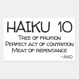 PEGATINA RECTANGULAR HAIKU 10