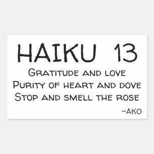 PEGATINA RECTANGULAR HAIKU 13