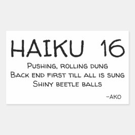 PEGATINA RECTANGULAR HAIKU 16