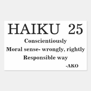 PEGATINA RECTANGULAR HAIKU 25