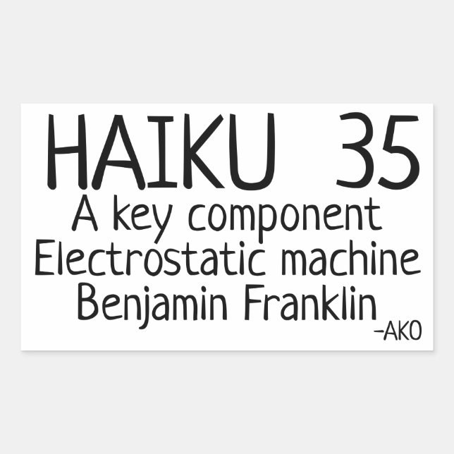 PEGATINA RECTANGULAR HAIKU 35 (Anverso)