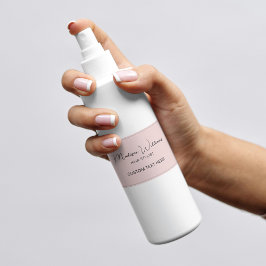 Pegatina Rectangular Hair Stylist Pink moderno