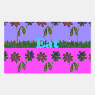 Pegatina Rectangular Hakuna Matata ama el juego de comer. png