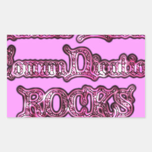 Pegatina Rectangular Hakuna Matata Comunicación ROCKS Arte Imprimir